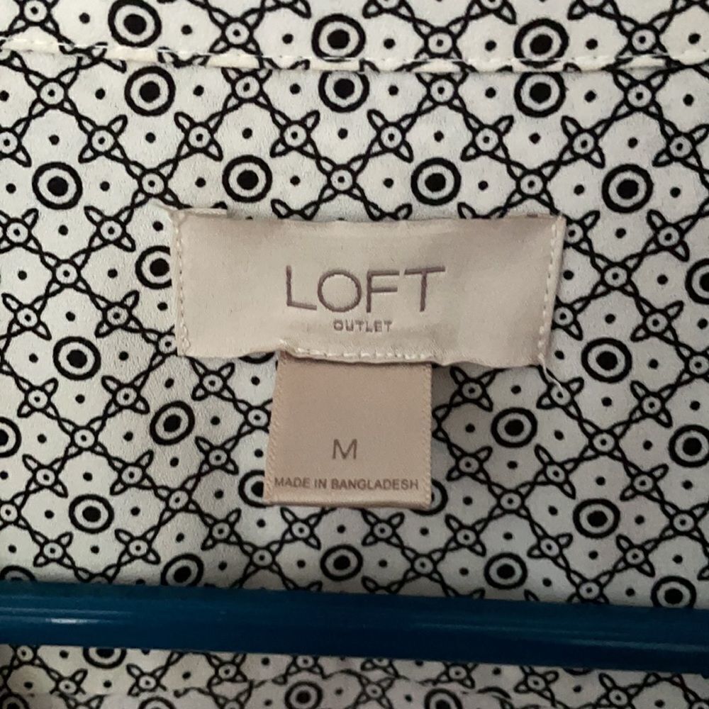 Loft Black/Offwhite Button Downpolyester - image 3